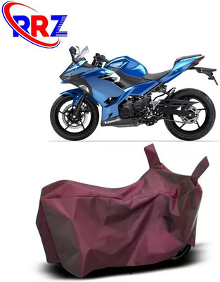 RRZ Waterproof Two Wheeler Cover for Kawasaki(Ninja 250, Maroon)