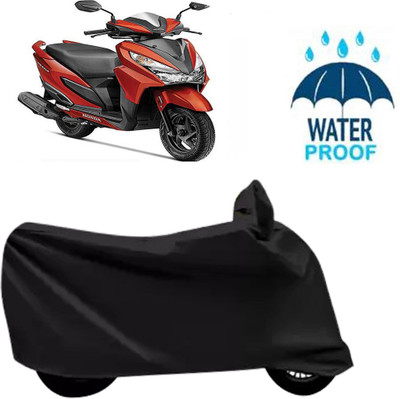 DeepShakshi AUTOMOTIVE Waterproof Two Wheeler Cover for Honda(Grazia, Black)