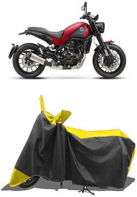 SUGASHRI Waterproof Two Wheeler Cover for Benelli(Leoncino, Yellow, Black)