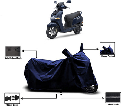 Amexride Two Wheeler Cover for TVS(iQube Electric, Blue)
