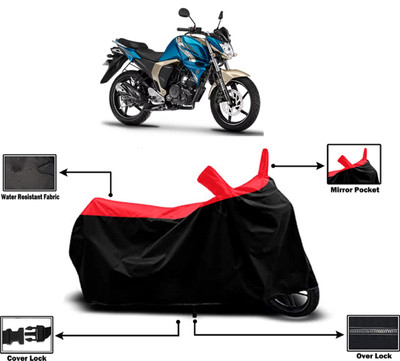 Amexride Two Wheeler Cover for Yamaha(FZ S FI (V 2.0), Red)