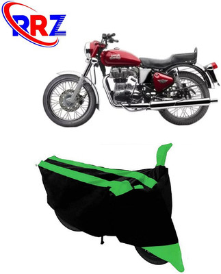 RRZ Waterproof Two Wheeler Cover for Royal Enfield(Electra 4S, Black, Green)