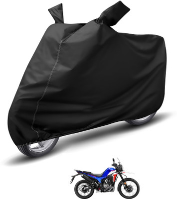 MOCKHE Waterproof Two Wheeler Cover for Hero(Xpulse 200T, Black)