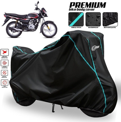AutoGalaxy Waterproof Two Wheeler Cover for Bajaj(Platina, Black, Blue, Multicolor)