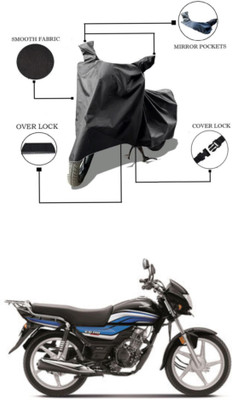 Mdstar Waterproof Two Wheeler Cover for Honda(CD 110 Dream, Black)