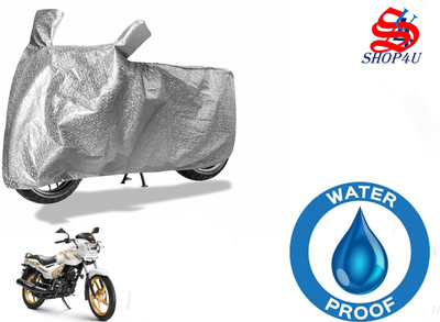 SHOP4U Waterproof Two Wheeler Cover for TVS(Star City Plus, Silver)