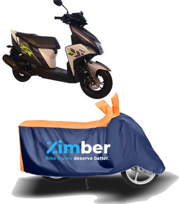 APNEK Two Wheeler Cover for Yamaha(Ray ZR, Orange, Blue)