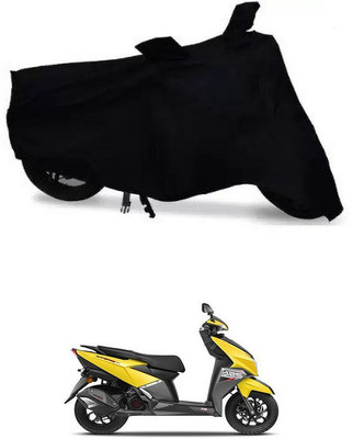 THE REAL ARV Waterproof Two Wheeler Cover for TVS(NTORQ, Black)