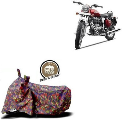 AUTOCAD Waterproof Two Wheeler Cover for Royal Enfield(Bullet Electra Twinspark, Multicolor)