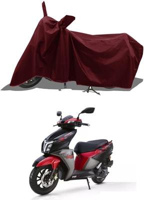 KEDIT Two Wheeler Cover for TVS(Ntorq 125, Maroon)