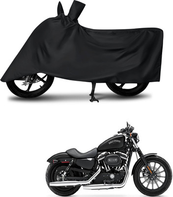 DeepShakshi AUTOMOTIVE Waterproof Two Wheeler Cover for Harley Davidson(Iron 883, Black)