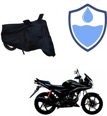 DeepShakshi AUTOMOTIVE Waterproof Two Wheeler Cover for Honda(CBF Stunner, Black)