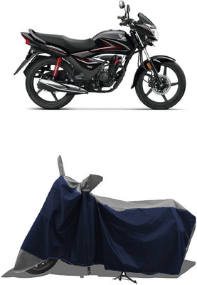 SUGASHRI Waterproof Two Wheeler Cover for Honda(Shine, Grey, Blue)