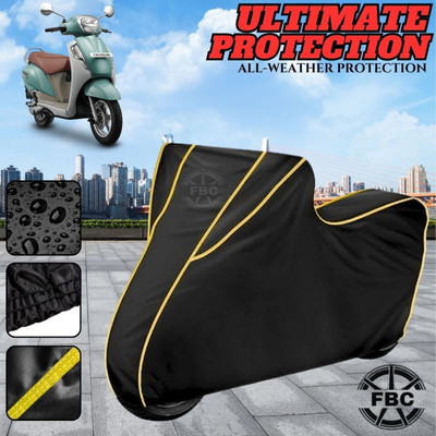 AUTOCAD Waterproof Two Wheeler Cover for Suzuki(Access, Black)