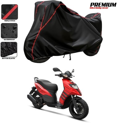 MADAFIYA Waterproof Two Wheeler Cover for Aprilia(Storm 125, Black, Red)