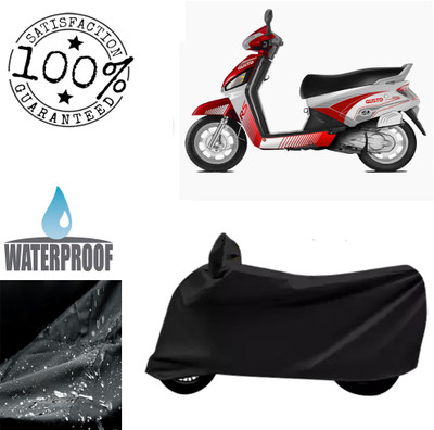 Autoinnovation Waterproof Two Wheeler Cover for Mahindra(Gusto 125, Black)
