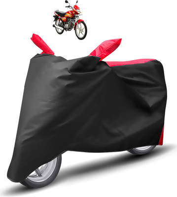 Caronix Two Wheeler Cover for Hero(HF Deluxe, Red)