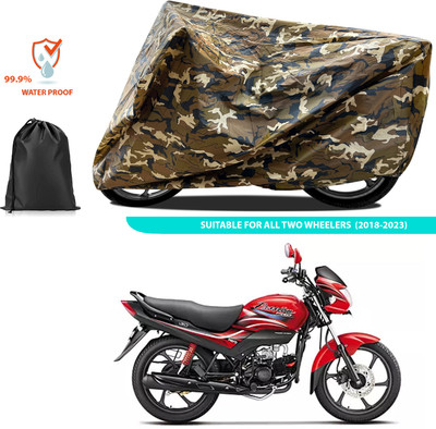 PAGORA Waterproof Two Wheeler Cover for Hero(Passion Plus, Yellow)
