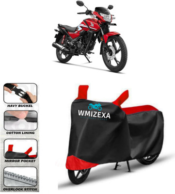 WMIZEXA Two Wheeler Cover for Honda(SP 125, Red, Black)
