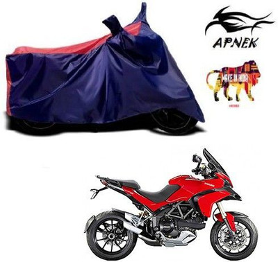 DeepShakshi AUTOMOTIVE Waterproof Two Wheeler Cover for Ducati(Multistrada, Blue, Red)