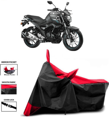 WMIZEXA Two Wheeler Cover for Yamaha(Red, Black)
