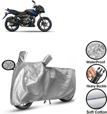 PAGORA Waterproof Two Wheeler Cover for Bajaj(Pulsar 125, Silver)