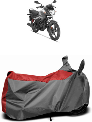 MMSSTAR Waterproof Two Wheeler Cover for Hero(Passion Pro, Red, Grey)