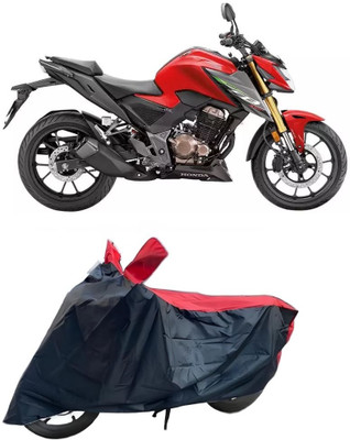 ishika Waterproof Two Wheeler Cover for Honda(CB300R, Red)