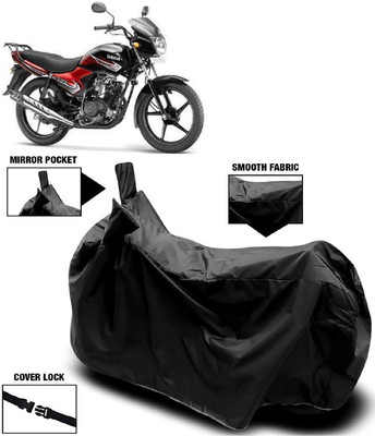 MMSSTAR Waterproof Two Wheeler Cover for Yamaha(YBR 110, Black)