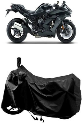 AutoKick Two Wheeler Cover for Kawasaki(Ninja H2 BS6, Black)