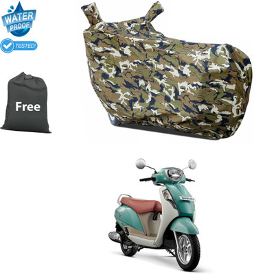 CODOKI Waterproof Two Wheeler Cover for Suzuki(New Access 125, Yellow)