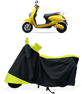 Tricway Two Wheeler Cover for Techo Electra(Emerge BS6, Yellow)
