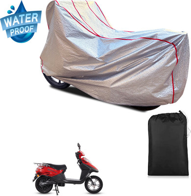 PAGORA Waterproof Two Wheeler Cover for Hero(Electric Flash BS6, Silver)
