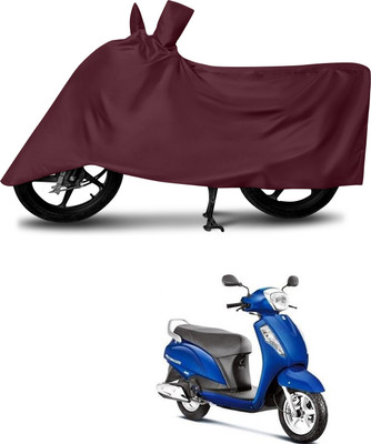 DeepShakshi AUTOMOTIVE Waterproof Two Wheeler Cover for Suzuki(Access 125, Maroon)