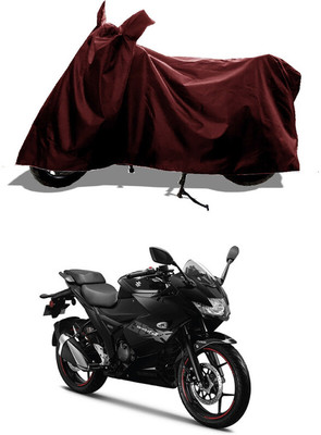 GROFATIK Two Wheeler Cover for Suzuki(Gixxer SF, Maroon)