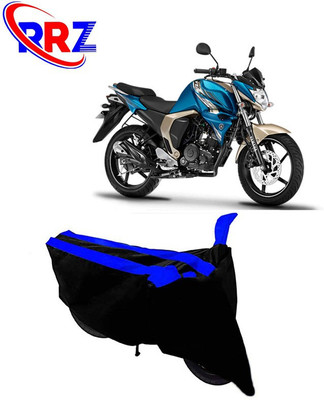 RRZ Waterproof Two Wheeler Cover for Yamaha(FZ S V3.0 FI, Black, Blue)