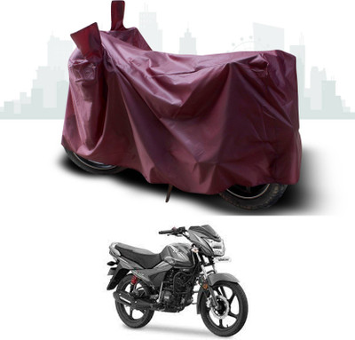 KEDIT Two Wheeler Cover for TVS(Victor GLX, Maroon)
