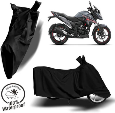 RAAMKM Waterproof Two Wheeler Cover for Hero, Honda, Royal Enfield, TVS(Ninja ZX-14R, Black)