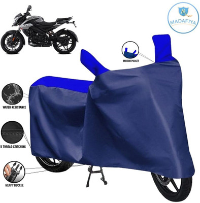 MADAFIYA Waterproof Two Wheeler Cover for Bajaj(Pulsar NS200, Blue, Multicolor)