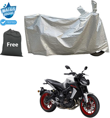 CODOKI Waterproof Two Wheeler Cover for Yamaha(MT 9, Silver)