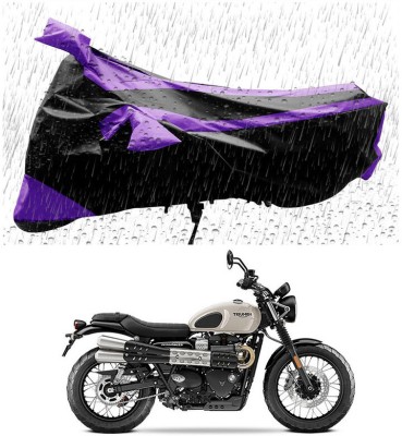 Genipap Two Wheeler Cover for Triumph(Street Scrambler, Black, Purple)