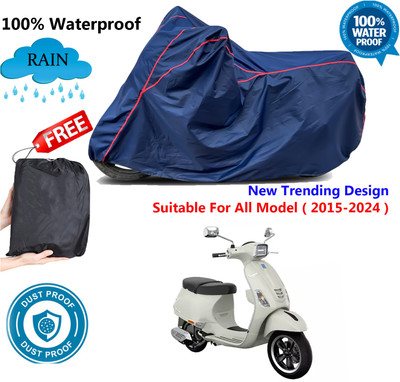 AUTOCAD Waterproof Two Wheeler Cover for Vespa(SXL 150 BS6, Blue, Red)