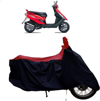 KEDIT Two Wheeler Cover for Bajaj(Kristal, Red, Black)