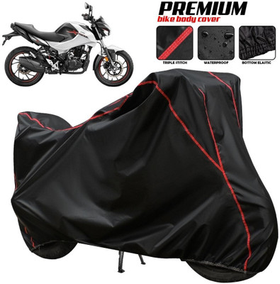 xodi Waterproof Two Wheeler Cover for Hero(Xtreme Sports, Black, Red, Multicolor)