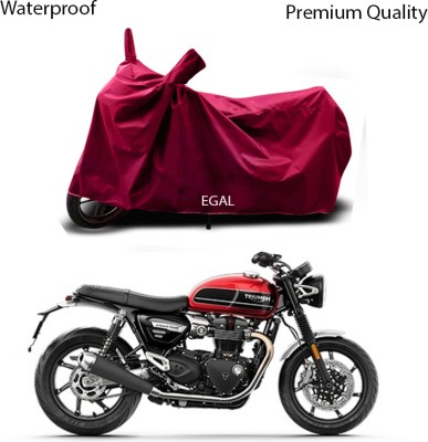 EGAL Waterproof Two Wheeler Cover for Triumph(Speed Twin, Maroon)