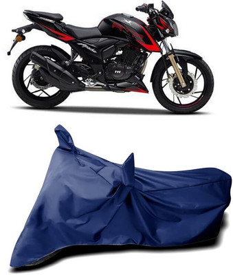 KEDIT Two Wheeler Cover for TVS(Apache RTR 200 4V, Blue)