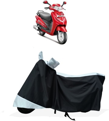 Tricway Two Wheeler Cover for Hero(Duet LX 110CC BS6, White)