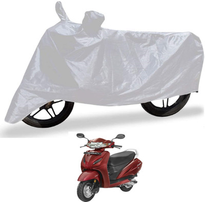 Auto Hub Waterproof Two Wheeler Cover for Honda(Activa 4G, Silver)