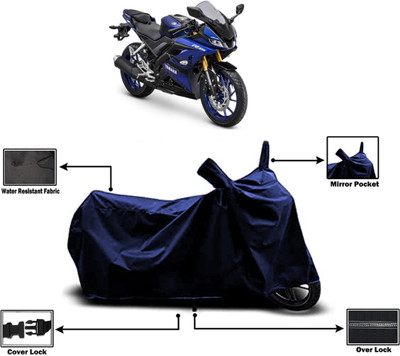 Amexride Two Wheeler Cover for Yamaha(YZF R15 V3.0, Blue)
