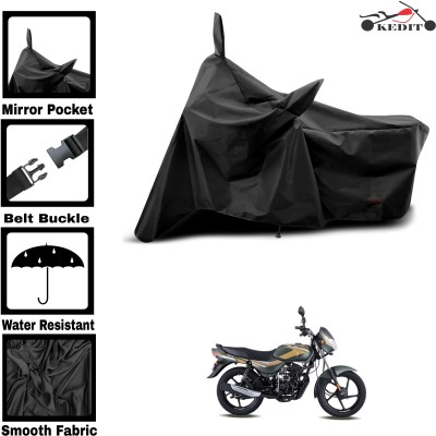 KEDIT Two Wheeler Cover for Bajaj(Black)